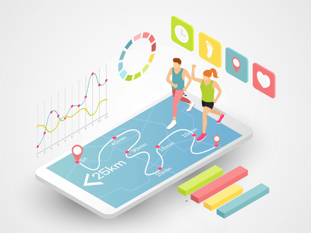 Wearable app development in health and fitness